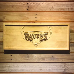 Baltimore Ravens 1996-1998 Wood Sign - Legacy Edition