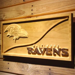 Baltimore Ravens Split Wood Sign