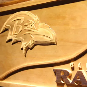 Baltimore Ravens Split Wood Sign