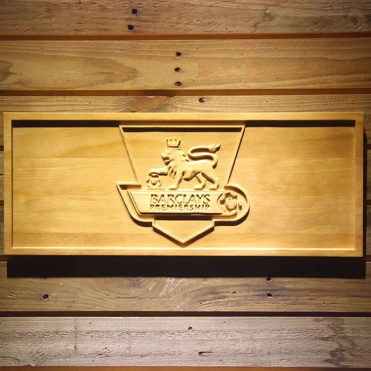 Barclays Premiership Budweiser Wood Sign - Legacy Edition