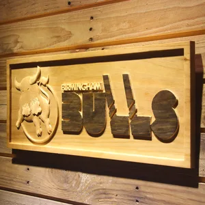 Birmingham Bulls Wood Sign - Legacy Edition