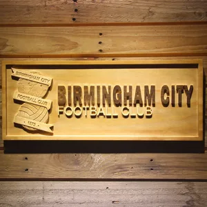 Birmingham City Football Club Wood Sign