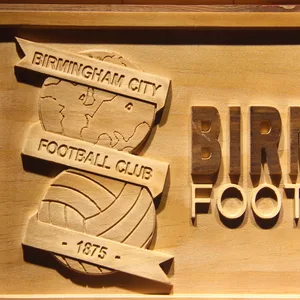 Birmingham City Football Club Wood Sign