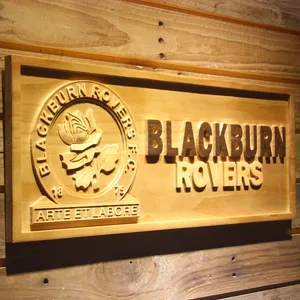 Blackburn Rovers FC Wood Sign