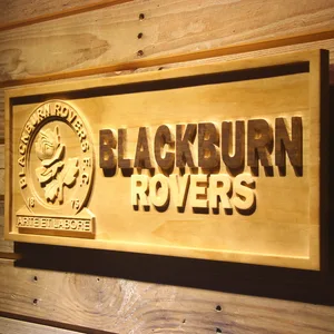 Blackburn Rovers FC Wood Sign