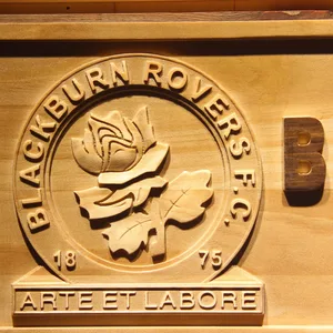 Blackburn Rovers FC Wood Sign