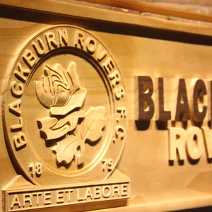 Blackburn Rovers FC Wood Sign