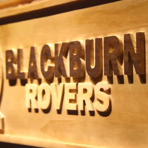 Blackburn Rovers FC Wood Sign