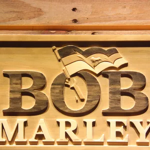 Bob Marley Wood Sign