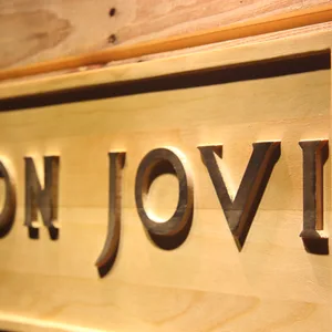 Bon Jovi Wood Sign