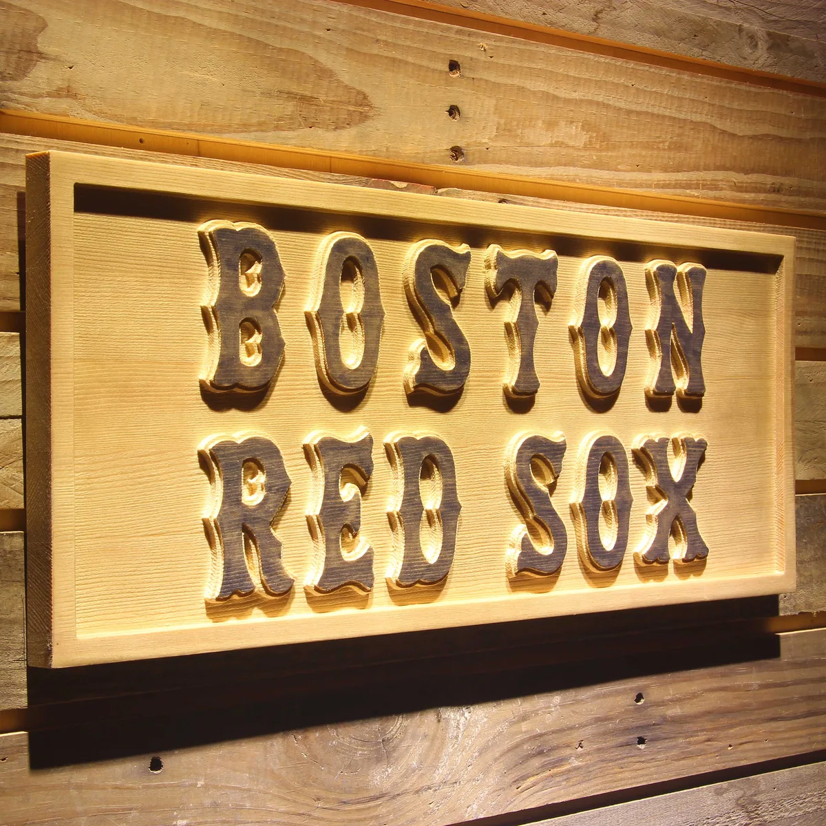 Boston Red Sox 1 Wood Sign