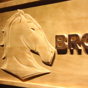 Brisbane Broncos Wood Sign