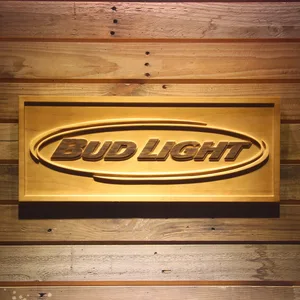 Bud Light Horizontal Wood Sign