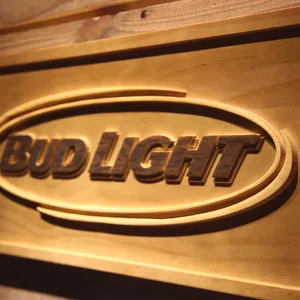 Bud Light Horizontal Wood Sign