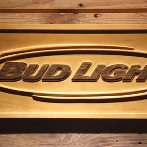Bud Light Horizontal Wood Sign