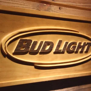 Bud Light Horizontal Wood Sign
