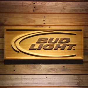 Bud Light Wood Sign