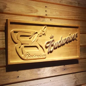 Budweiser Big 8 Wood Sign
