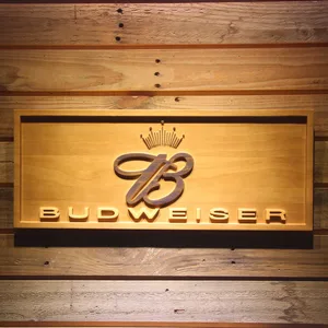 Budweiser Crowned B  Wood Sign