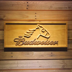 Budweiser Horse Wood Sign