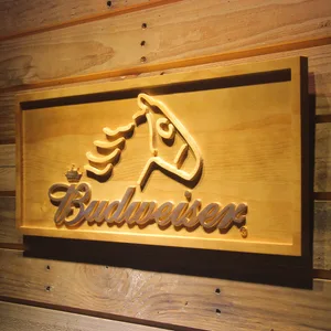 Budweiser Horse Wood Sign