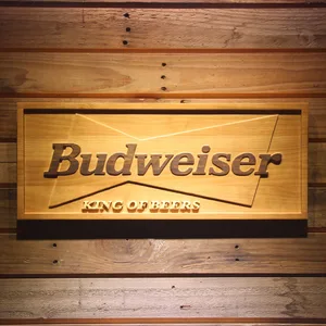 Budweiser King of Beers Wood Sign