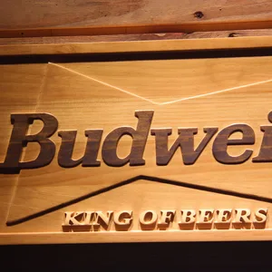Budweiser King of Beers Wood Sign