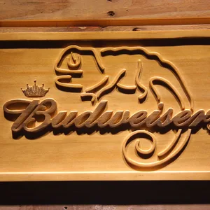 Budweiser Lizard Wood Sign