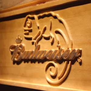 Budweiser Lizard Wood Sign