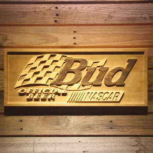 Budweiser NASCAR Wood Sign
