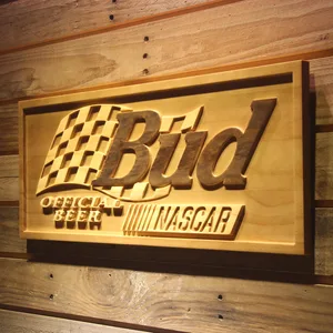 Budweiser NASCAR Wood Sign