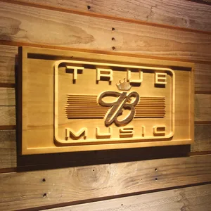 Budweiser True Music Wood Sign