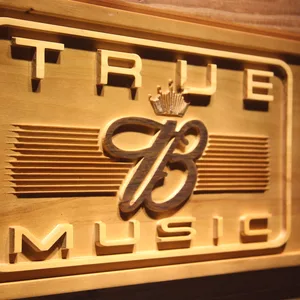 Budweiser True Music Wood Sign