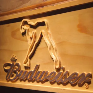 Budweiser Woman's Silhouette Wood Sign