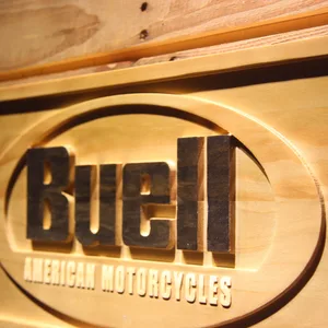 Buell Wood Sign