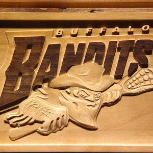 Buffalo Bandits Wood Sign