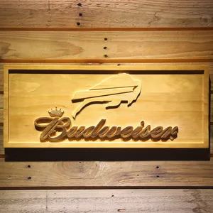 Buffalo Bills Budweiser Wood Sign