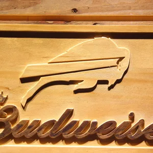 Buffalo Bills Budweiser Wood Sign