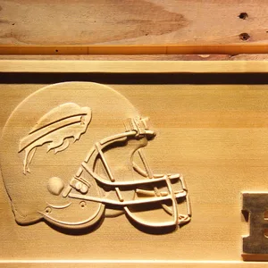 Buffalo Bills Helmet Wood Sign
