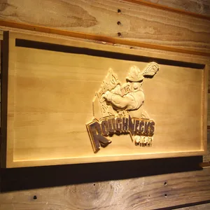 Calgary Roughnecks Wood Sign