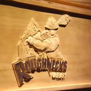 Calgary Roughnecks Wood Sign