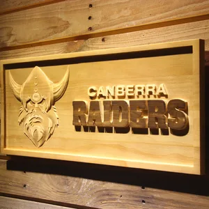Canbera Raiders Wood Sign