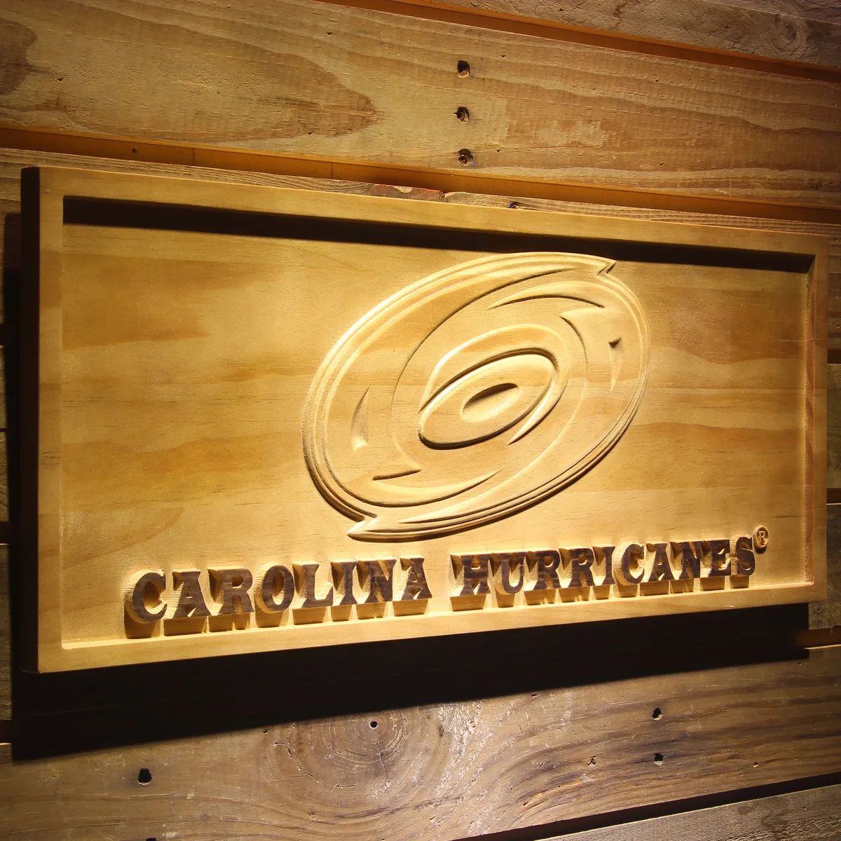 Carolina Hurricanes Wood Sign