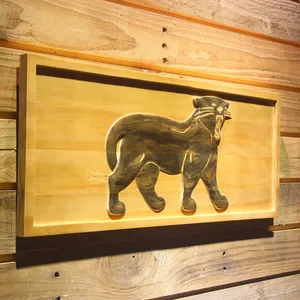 Carolina Panthers 1995-2011 Logo Wood Sign - Legacy Edition