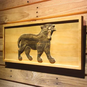 Carolina Panthers 1995-2011 Logo Wood Sign - Legacy Edition