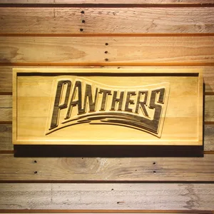 Carolina Panthers 1995 Text Wood Sign - Legacy Edition