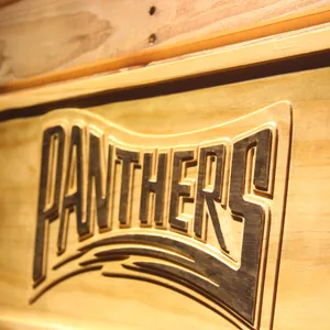 Carolina Panthers 1995 Text Wood Sign - Legacy Edition