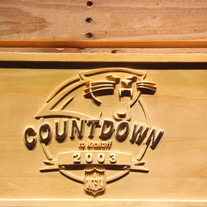 Carolina Panthers Countdown to Kickoff Wood Sign - Legacy Edition