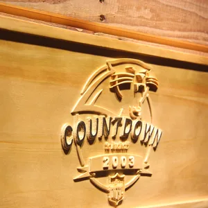 Carolina Panthers Countdown to Kickoff Wood Sign - Legacy Edition