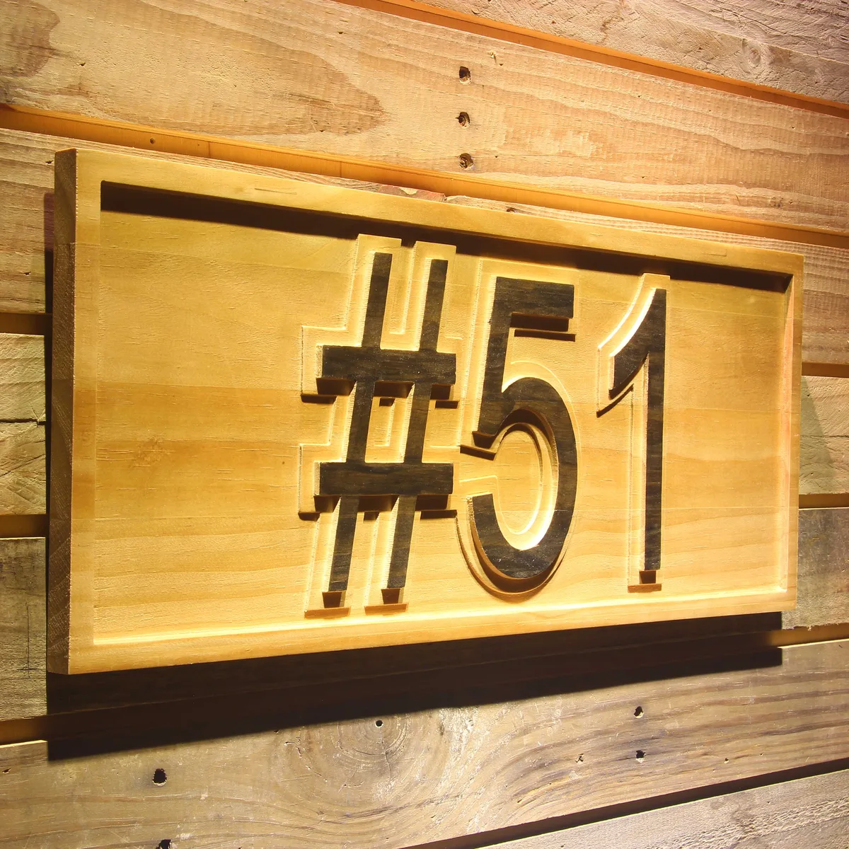 Carolina Panthers Sam Mills Memorial Wood Sign - Legacy Edition